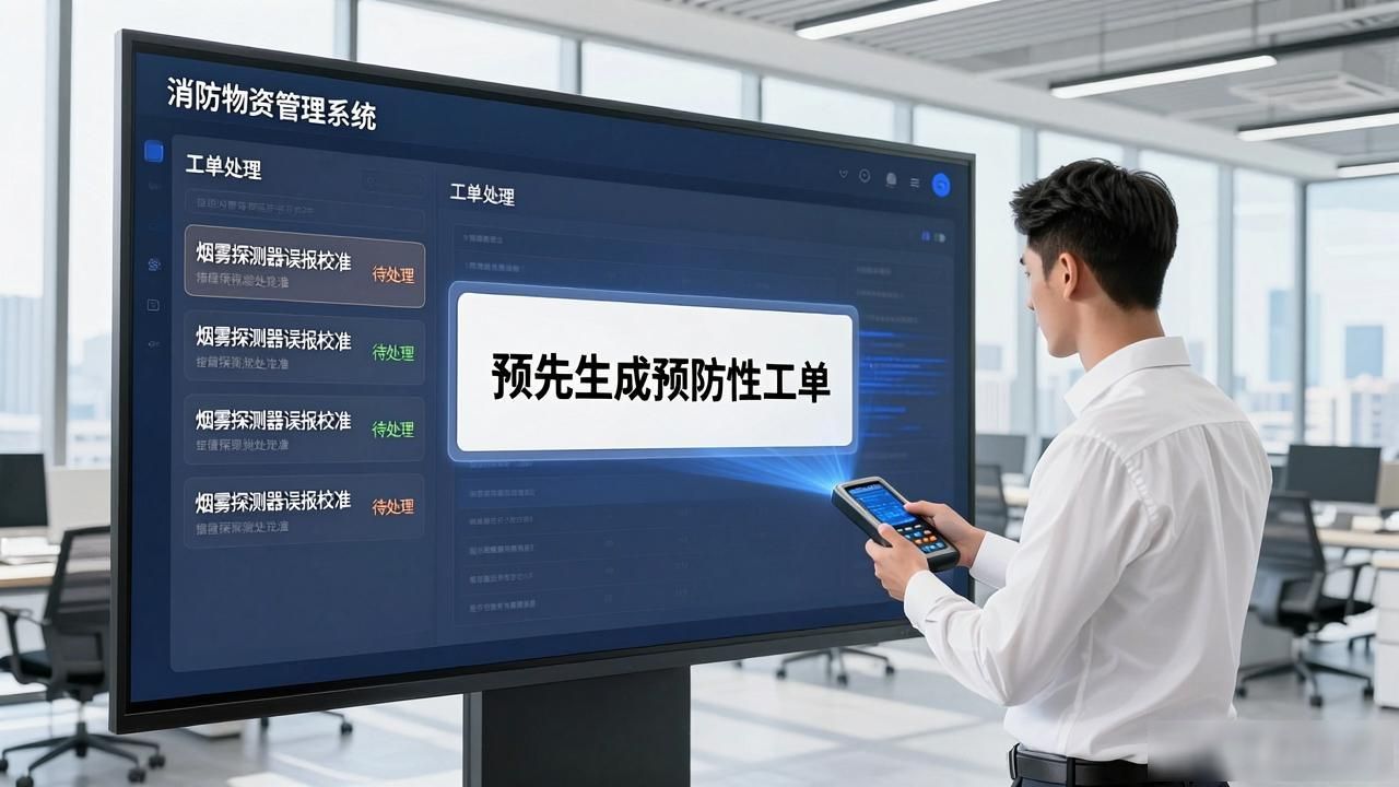 消防物资管理系统维护工单生成与推送问题解答_消防维保信息_消防物资管理系统