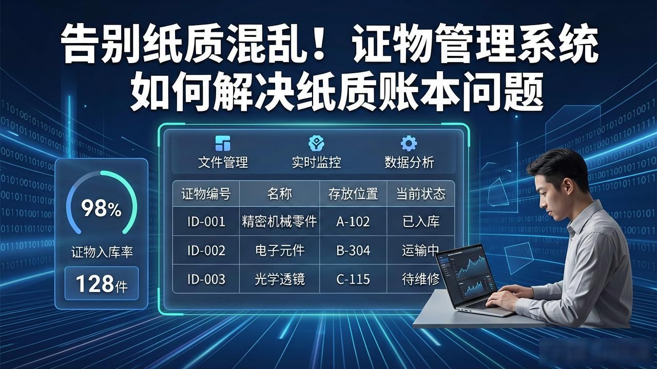 告别纸质混乱!证物管理系统如何解决纸质账本问题(图2) 纸质账簿存在的意义_纸质账本怎么记账_证物管理系统如何解决纸质账本问题
