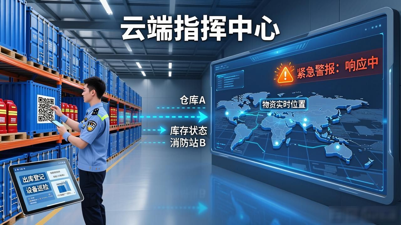 消防物资怎么调拨最快?江湖卫士让调度效率飙升70%(图1) 消防物资管理系统如何提升调度效率70%_应急物资调度模型_物资调度员工作职责