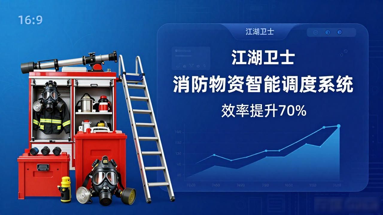 消防物资怎么调拨最快?江湖卫士让调度效率飙升70%(图2) 物资调度员工作职责_应急物资调度模型_消防物资管理系统如何提升调度效率70%